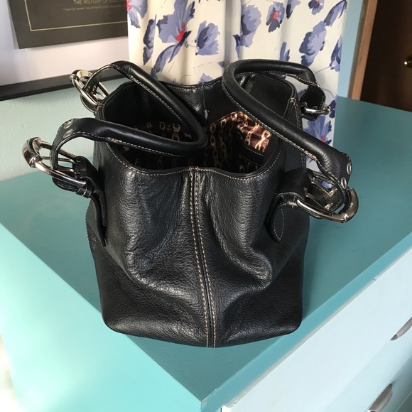 Tignanello black leather square satchel - Picture 5 of 10